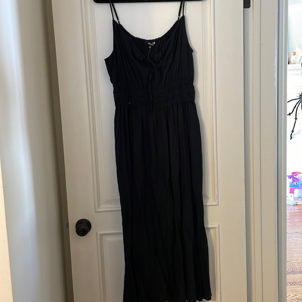 Madewell black maxi dress NWT